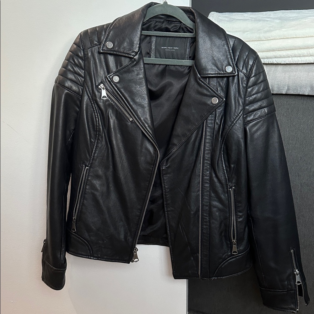 Marc New York Black Leather Jacket